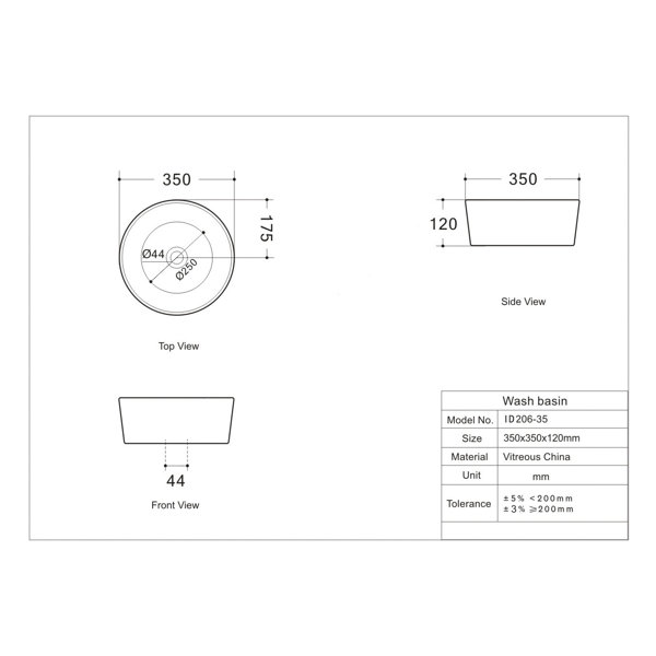 Dimensions du produit