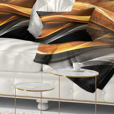 Coussin lombaire à lignes vers l’intérieur Abstract