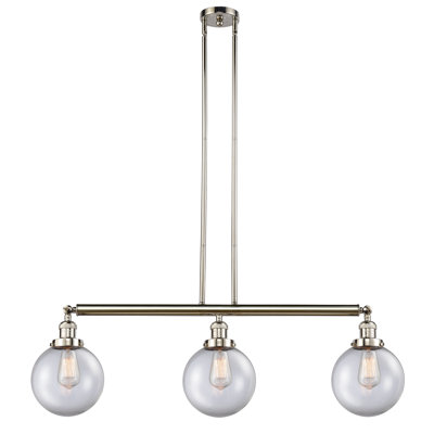 Luminaire suspendu linéaire à 3 lumières pour îlot de cuisine Albanie