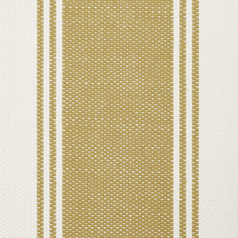 Tissu à rayures Schumacher x Veere Grenney, Chartreuse
