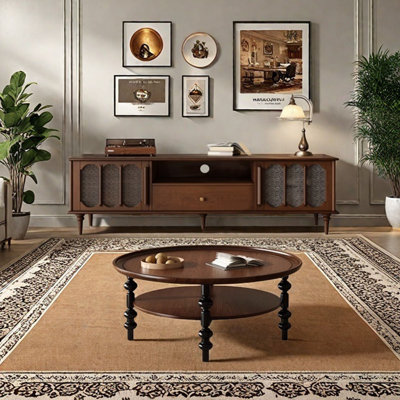 Design sense coffee table TV cabinet combination