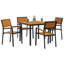 5 Piece Garden Dining Set Metal-1114572190