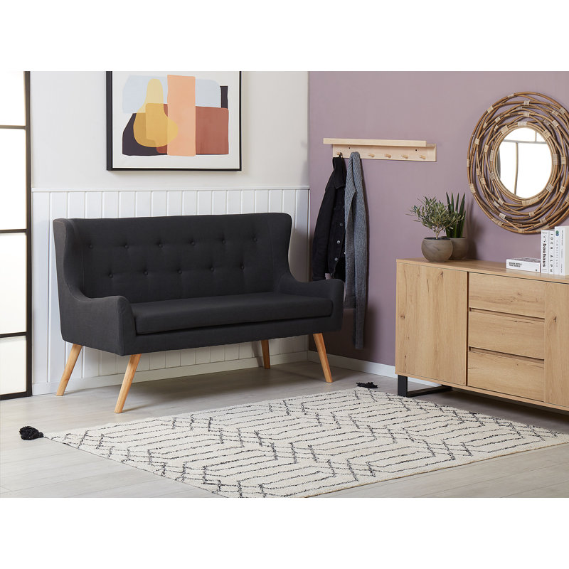 Gaia 2 Seater Sofa, Black