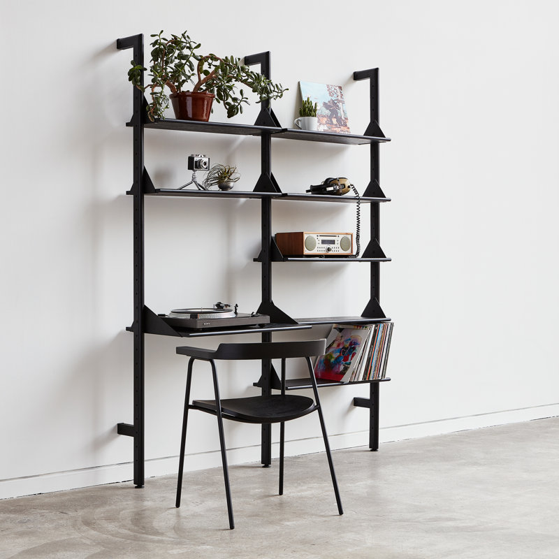 Branch 2 - Desk Shelving Unit, Black