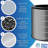 Winix 10.5 in H x 9 in W Round HEPA Replacement Carbon Filter 1 Pack