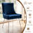 Velvet Upholstered Side Chair With Silver Legs-5490005-58014390