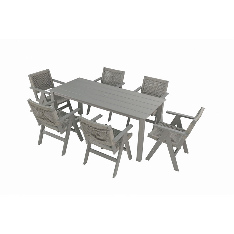 Table de salle à manger simple 68,9 "de haute qualité pour les pique-niques en plein air et les repas décontractés de patio