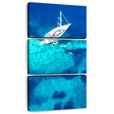 Docked Boat In The Caribbean