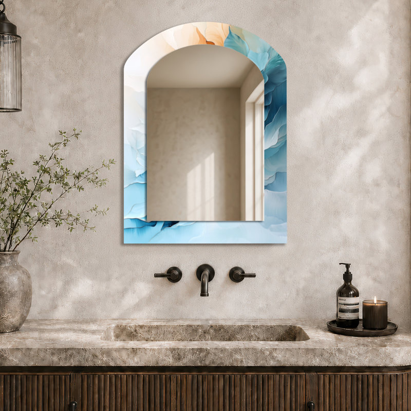 Miroir mural en métal Minimalist, 34" x 25"