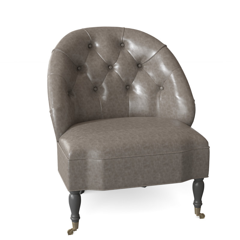 Fauteuil de chambre à housse de 27 po de large Chloe, Granit Julia