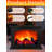 Electric Fireplace Lantern with Realistic LED Flame Effect, USB Battery Powered