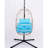 Patio Swing Egg Chair - Blue, Construction, Relaxing Outdoor Indoor Swinging Hanging Soft Pillow Included, Comfortable Time-1358616443