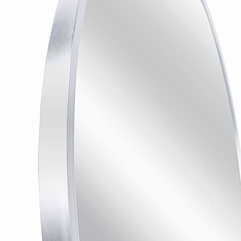 Miroir de salle de bain 36 ", Argent argent, 36 po x 36 po