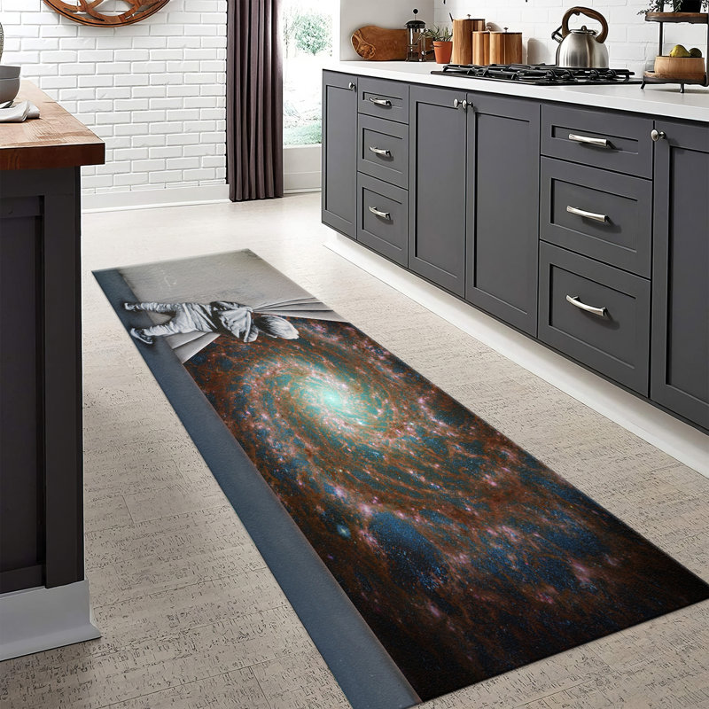 Exquisite Printed Rug Featuring Intricate Geometric Design Offering a Touch of Elegance and Rich Texture to Enhance Your Home Decor With Pile Soft Comfort