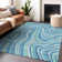 Premium Machine Washable Prisco Blue Rug