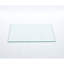 Plateau en verre trempé transparent, carré de 80 cm