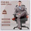 Fauteuil de bureau Massage Massage avec 6 points de vibration, fauteuil de bureau chauffant grand et grand 400 lb avec repose-pieds et support lombaire, fauteuil de bureau inclinable en microfibre,