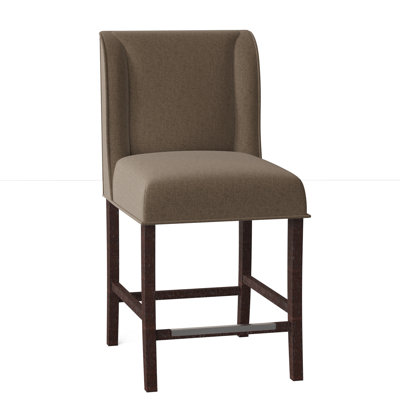 Dora Upholstered Counter Stool with Solid Wood Frame