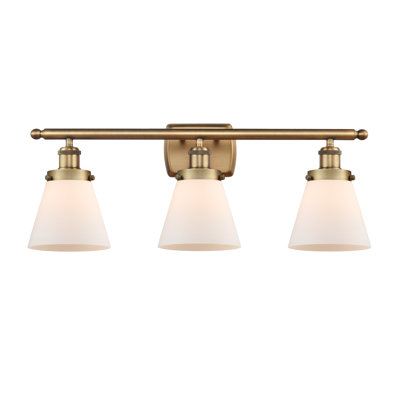 Ballston Urban Cone 6" - 3 Light 26" Bath Vanity Light