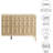 Retro Modern Sideboard Buffet With Storage, Hickory