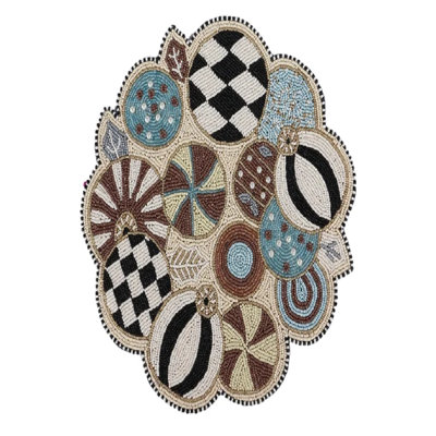 Natural Noel Jolly Ornaments Placemat