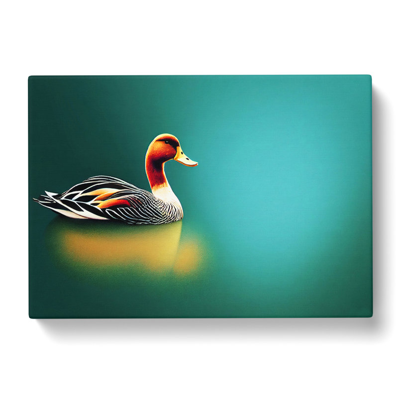 Brilliant Duck - Wrapped Canvas, 40cm H x 60cm W x 3cm D