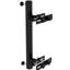 Porte-parapluie de balustrade - L'espace pour balustrade, décalé, du marché peut accueillir des poteaux de 1,9 po à 1,5 po de diamètre en acier noir.