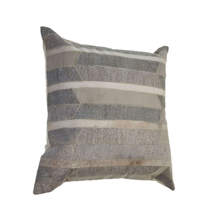  Housse et insert de coussin carré en laine mélangée, Housse de coussin seulement - sans coussin
