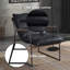 Chaise d'appoint, fauteuil avec structure en métal