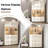 17 Cube Portable Wardrobe – Creamy White Closet With Magnetic Doors, Hanging Rod & 6 Hangers