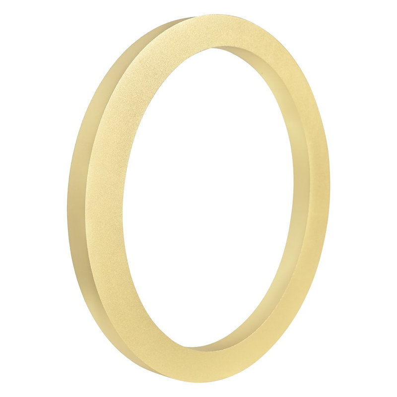 6" H Metal Floating House Number, Gold, Zero