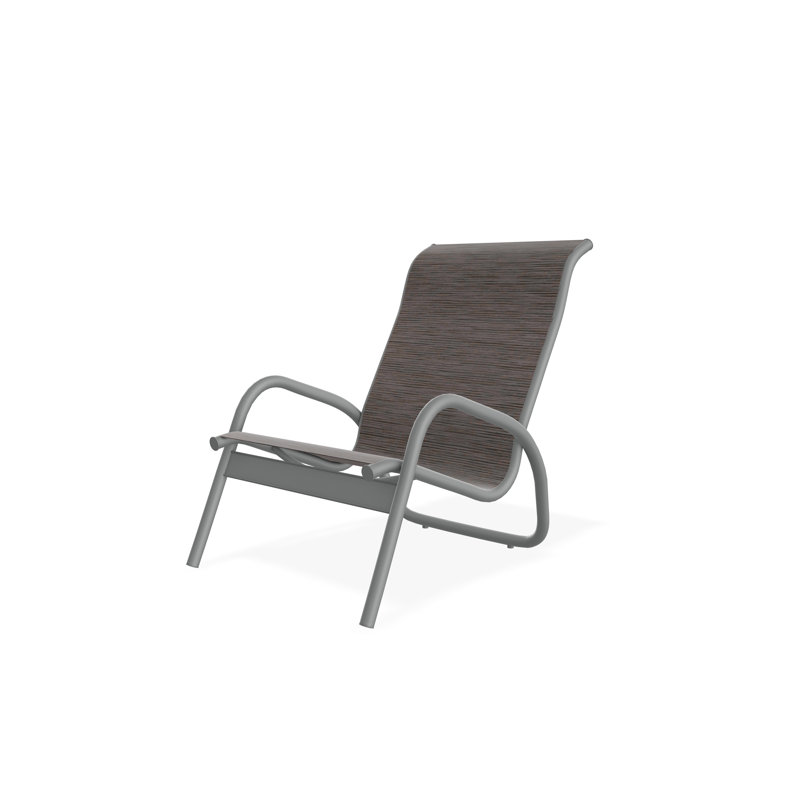Chaise longue de jardin empilable en aluminium Gardenella, Graphite, James