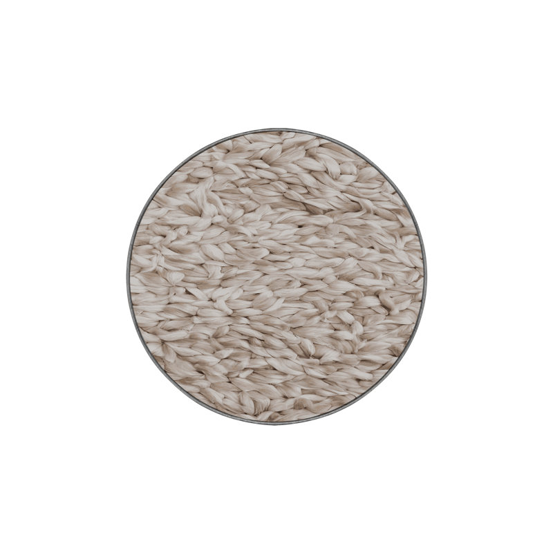 Machine Washable Gray Area Rug, Round 8'