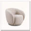 Fauteuil d'appoint pivotant rembourré Boucle-1733872565