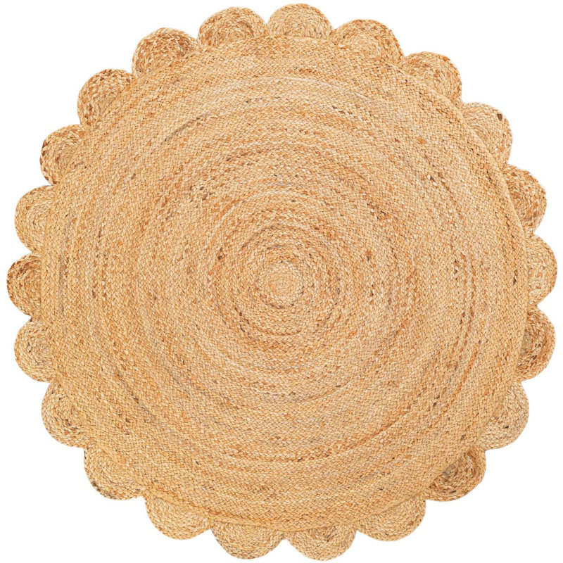 Tapis contemporain Contemporary, Rond 4 pi 1 po