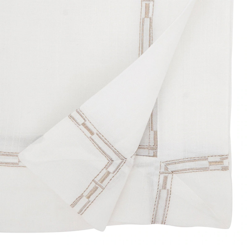 Yuritzi Rectangle Striped Polyester Tablecloth, 140" x 72"
