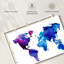 Carte du monde Aliaz Cool Hues-107670596