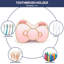 Ensemble 4 pièces d'organisation de salle de bain Hello Kitty - rose, accessoires inclus: gobelet en résine, distributeur de savon, porte-savon et porte-brosse à dents - Décoration de salle de bain