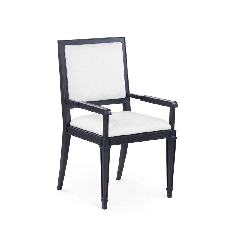 Jackson Upholstered Arm Chair, Midnight Arabica