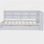 Canapé-lit en bois avec 2 tiroirs, tablette de rangement et port de chargement USB-121110458-121110459