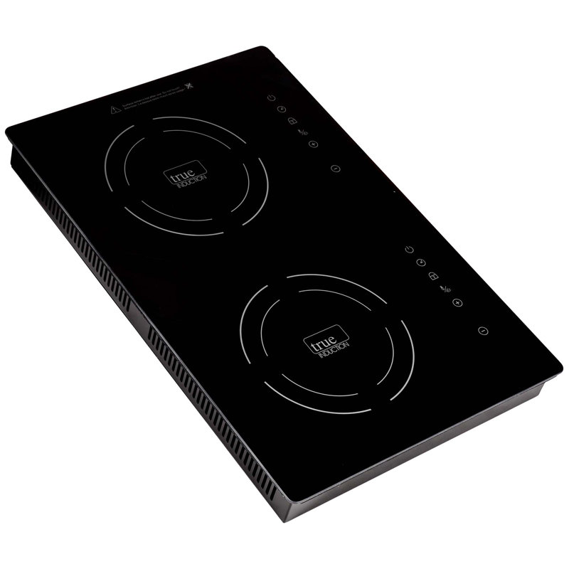 True Induction Dual 14 Inch Element Black Induction Glass-Ceramic Cooktop 1750W 858UL Cert.