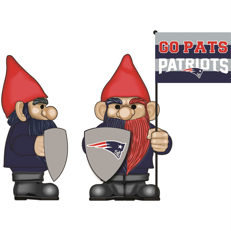 1 pièce Gnome NFL avec drapeau, Patriots de la Nouvelle-Angleterre