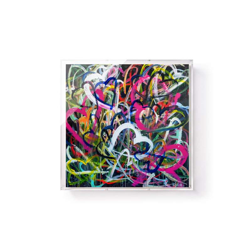 Crazy Love by Kendall Boggs, Shadow Box, 28" H x 28" W