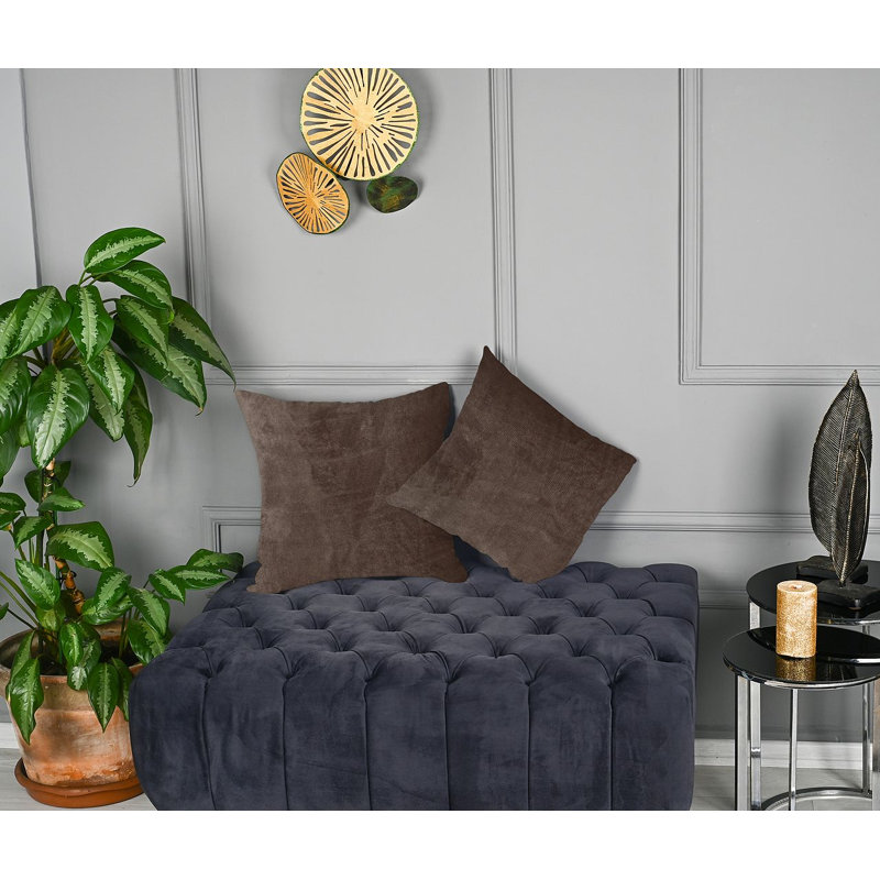 Matte Velvet Cushion Cover - 1 Pc, Redwood, 30cm x 30cm