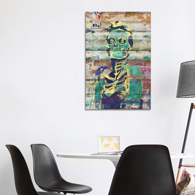 Life And Death (Sugar Skull Girl) by Diego Tirigall - Wrapped Canvas Gallery-Wrapped Canvas Giclée