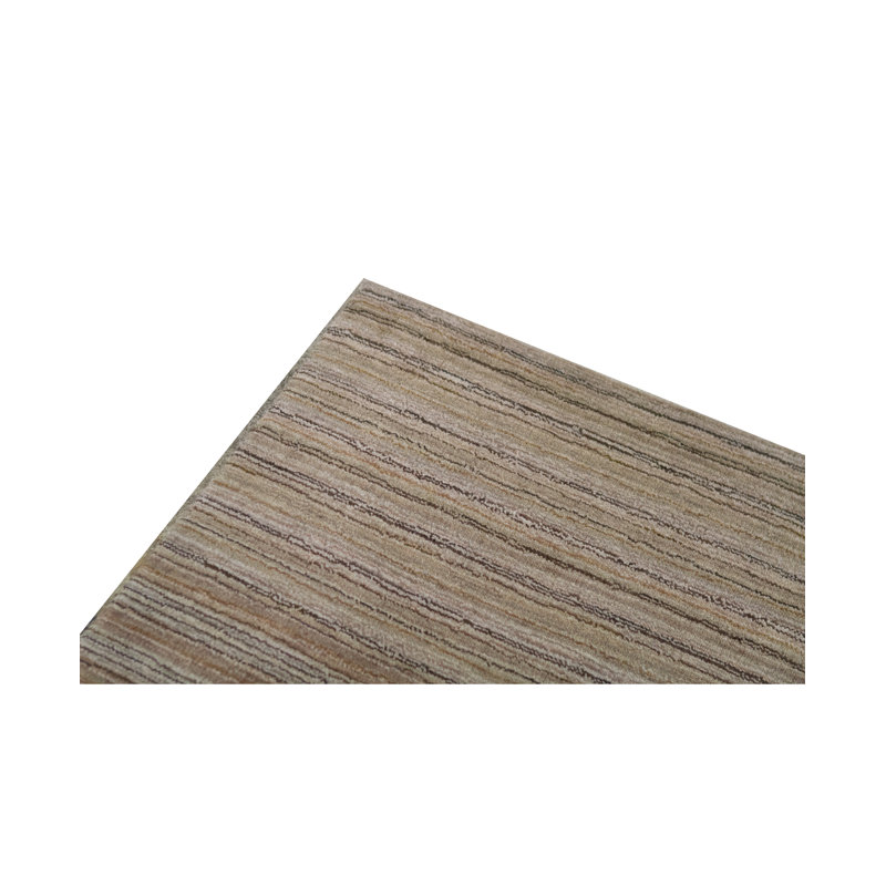 Wool Striped Area Rug in Brown