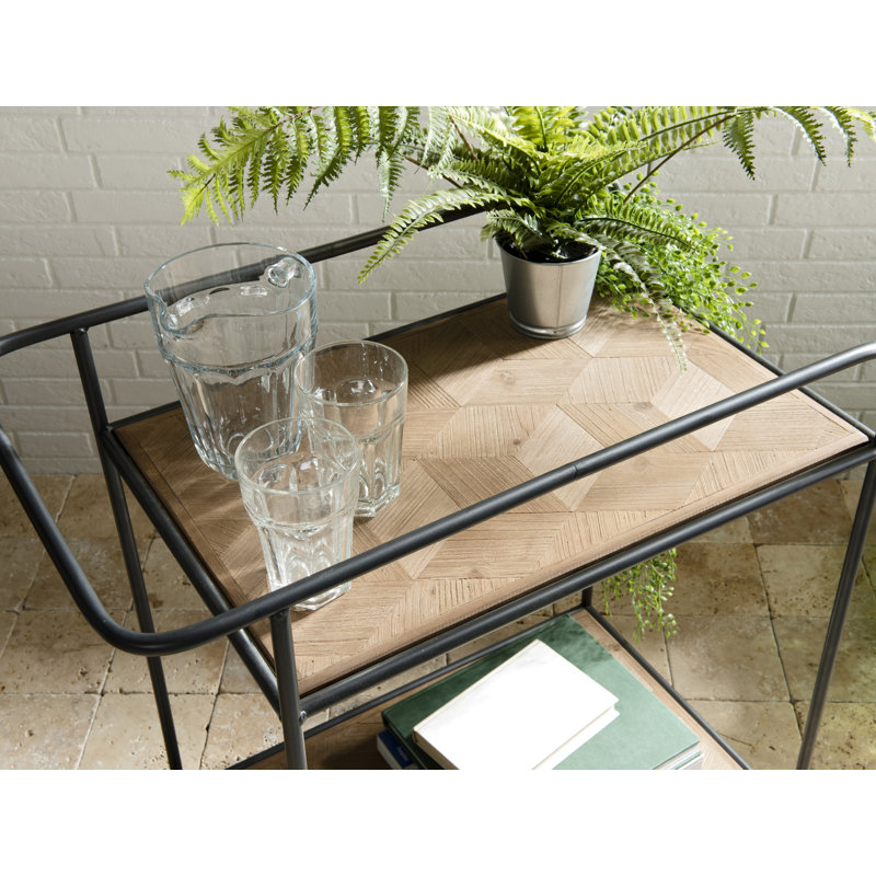 Waters Wood Bar Cart