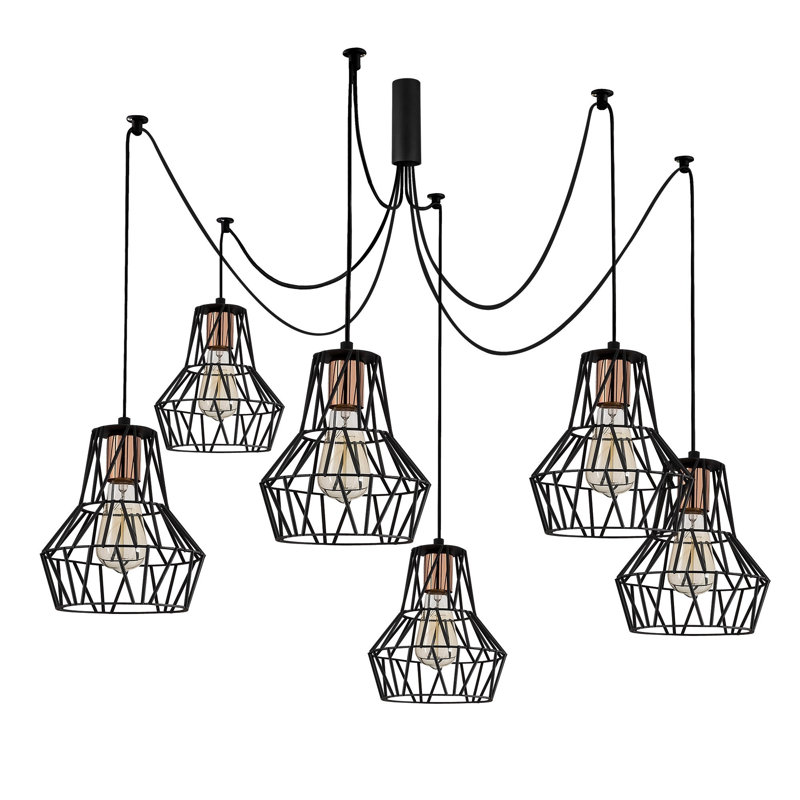 Dartford 6 - Light Novelty Geometric Pendant