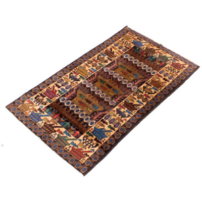 Irland One-of-a-Kind 3'8" X 6'5" 1990s Wool Area Rug in