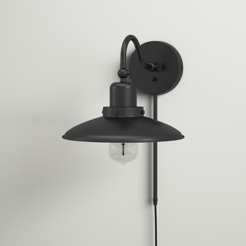 Lampe à bras pivotant, Noir mat
